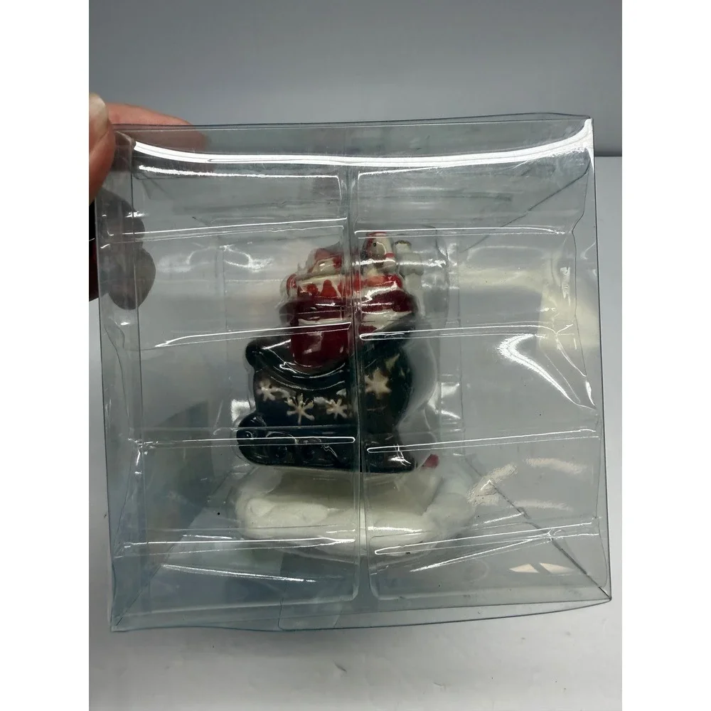 Better Homes & Gardens Santa Sleigh Ceramic Salt Pepper Shakers Heritage Holiday